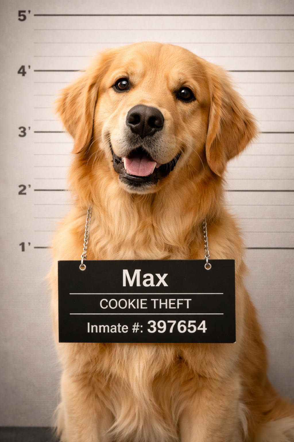 Golden retriever mugshot thumbnail